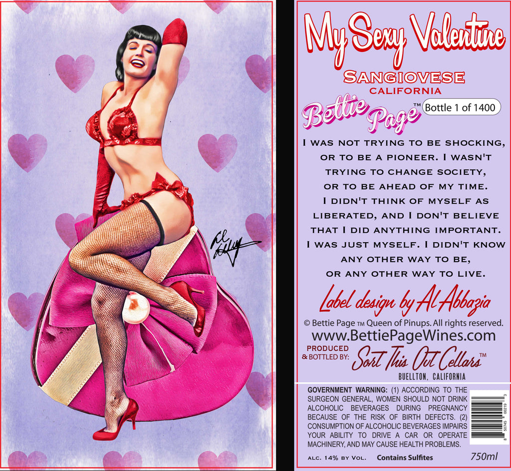Bettie Page Sexy Valentine Sangiovese
