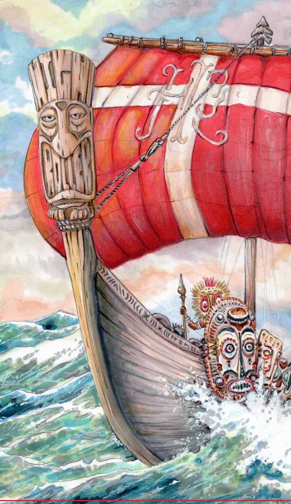 Solvang Viking Ship Rose of Pinot Noir