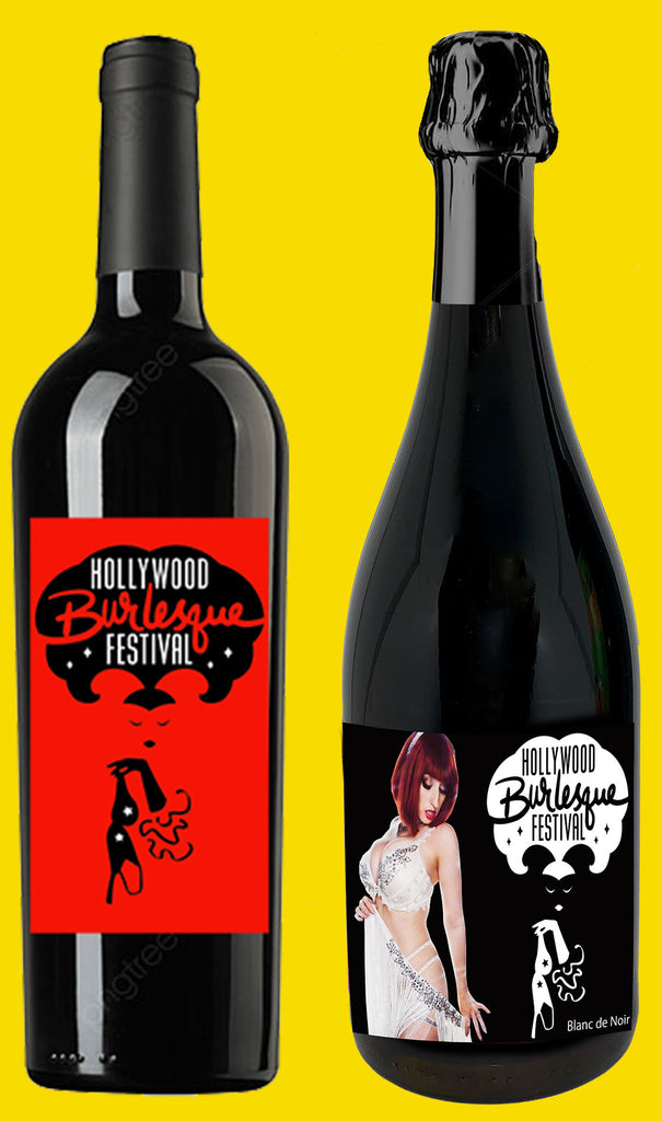 Hollywood Burlesque Fest Red and Sparkling Wine 2 pack