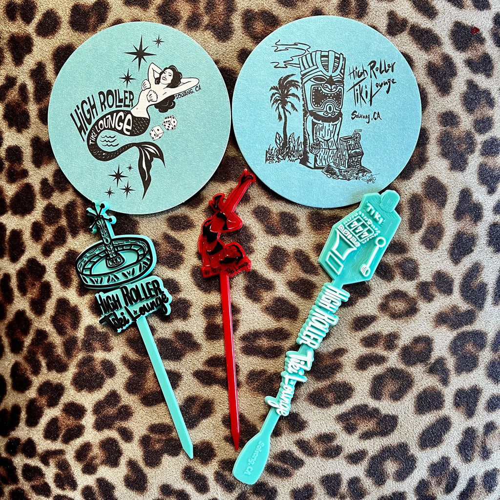 Swizzle Stick and Coaster Pack