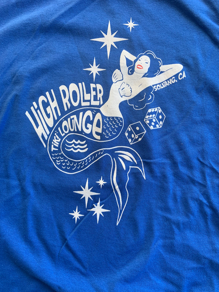 Blue Women's High Roller Tiki Mermaid Shirt