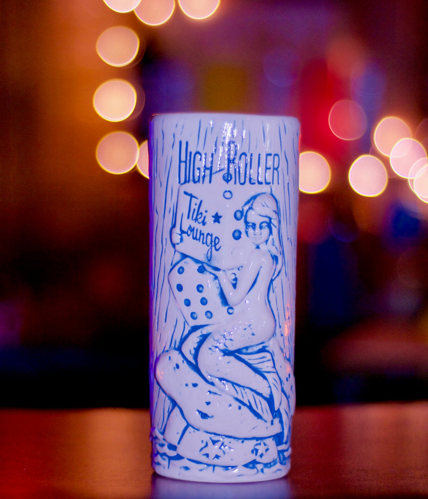 High Roller Tiki Lounge Mermaid Mug (blue 1st edition)