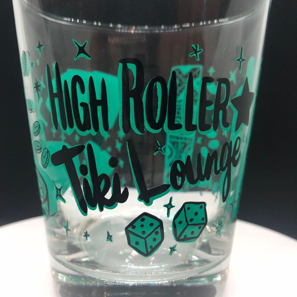 High Roller Tiki Lounge Glass GREEN