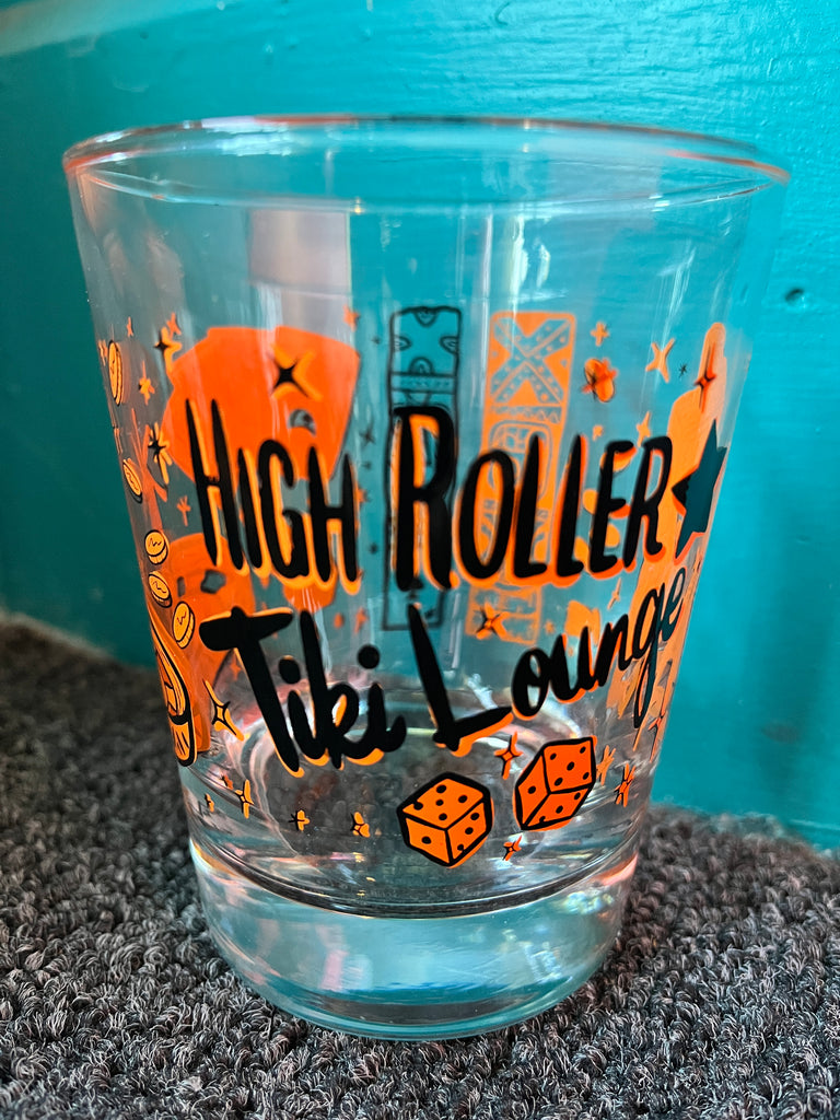 High Roller Tiki Lounge Glass ORANGE